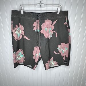 RIP CURL Sz 36 Mens Mirage Connor Flyer 19" Board Shorts Swim Trunks Floral